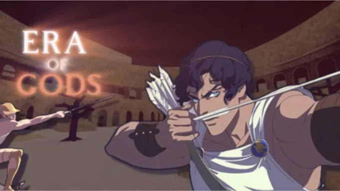 Image of a character drawing a bow and arrow in Era of Gods