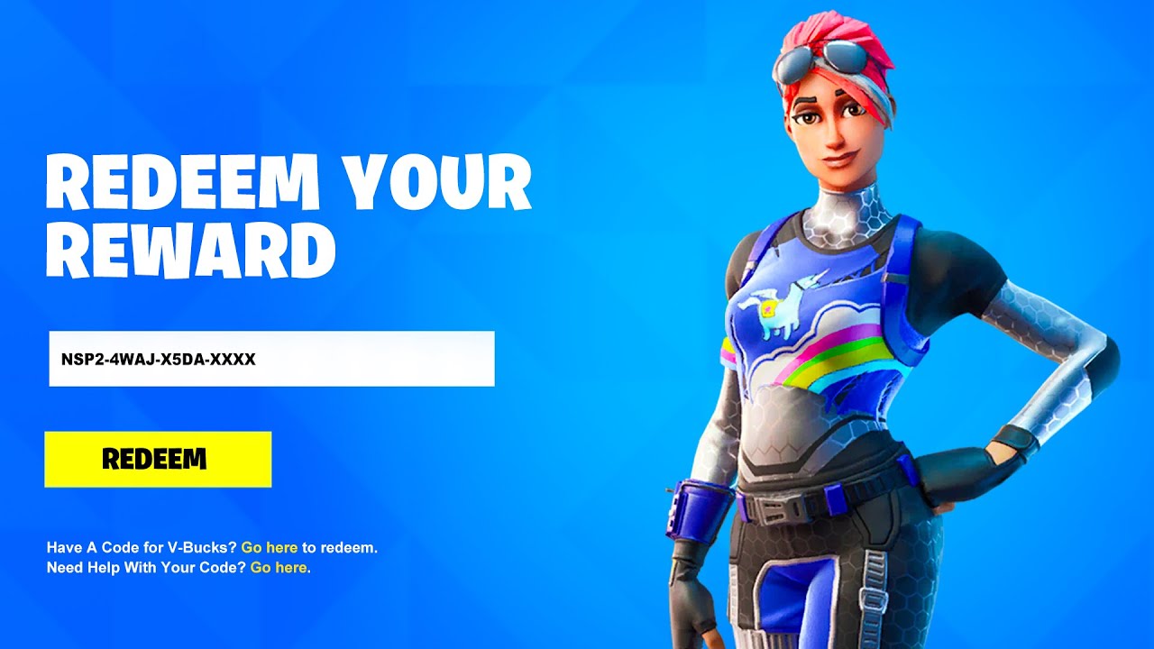 redeemable fortnite codes