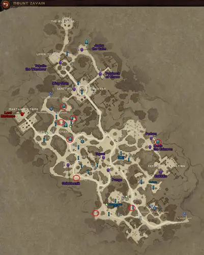 Diablo Immortal Hidden Lair Locations mount zavian