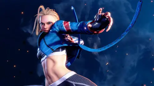 Key art of Cammy as she appears in Street Fighter 6