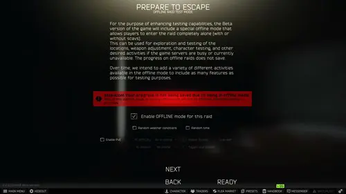 Escape From Tarkov Tips: Offine Raids