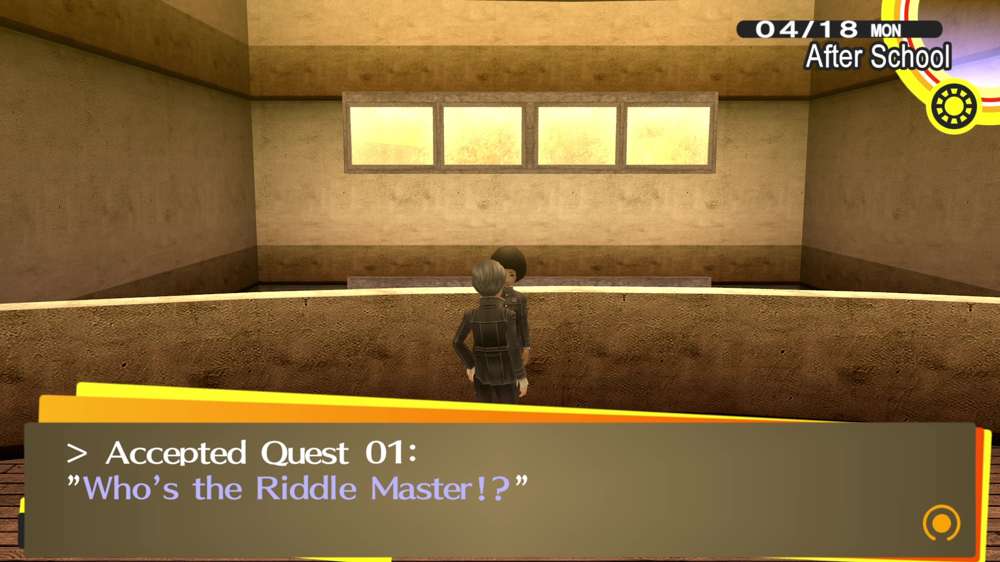 Persona 4 Golden Riddle Quest 01 Answers