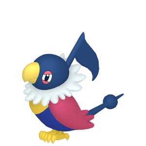 Shiny Chatot, which is in Pokemon GO Tour: Sinnoh