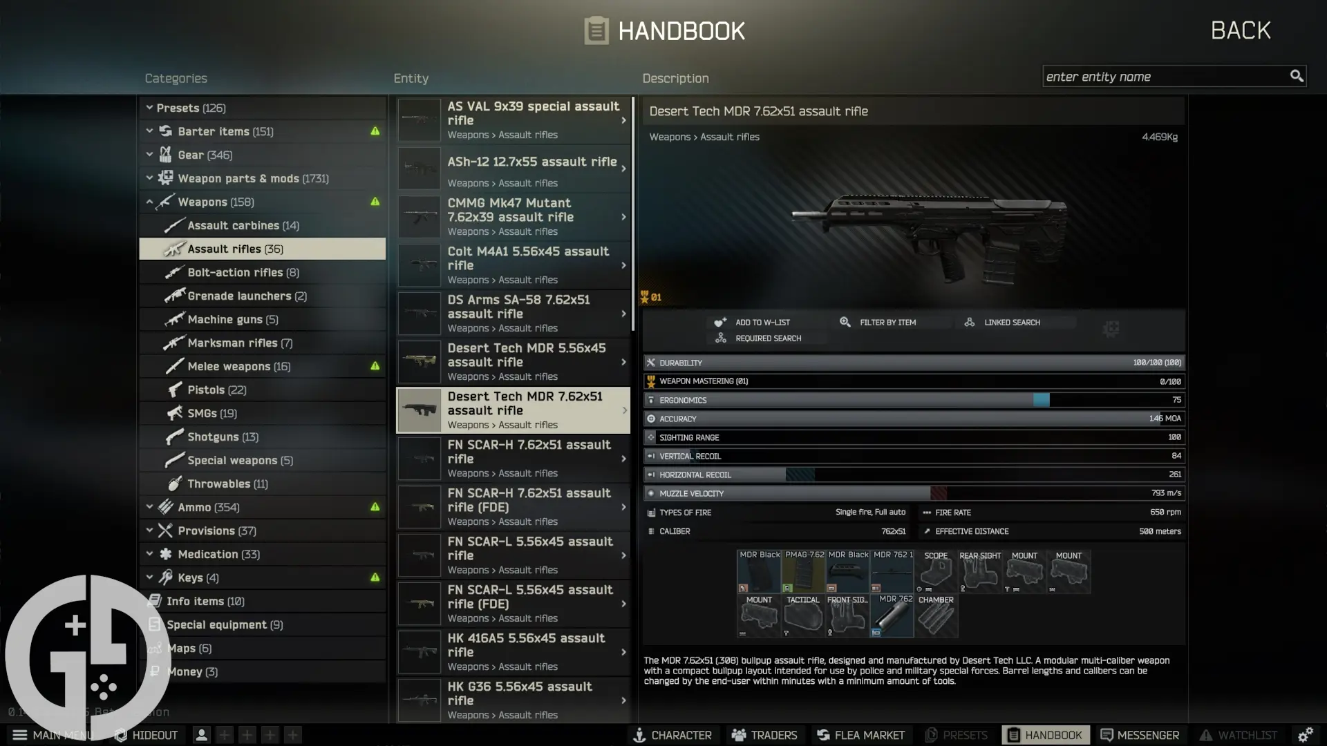 Image of the 7.62 MDR in Escape from Tarkov