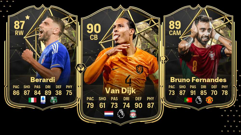 EA FC 24 TOTW 5 players, including Van Dijk, Fernandes & more