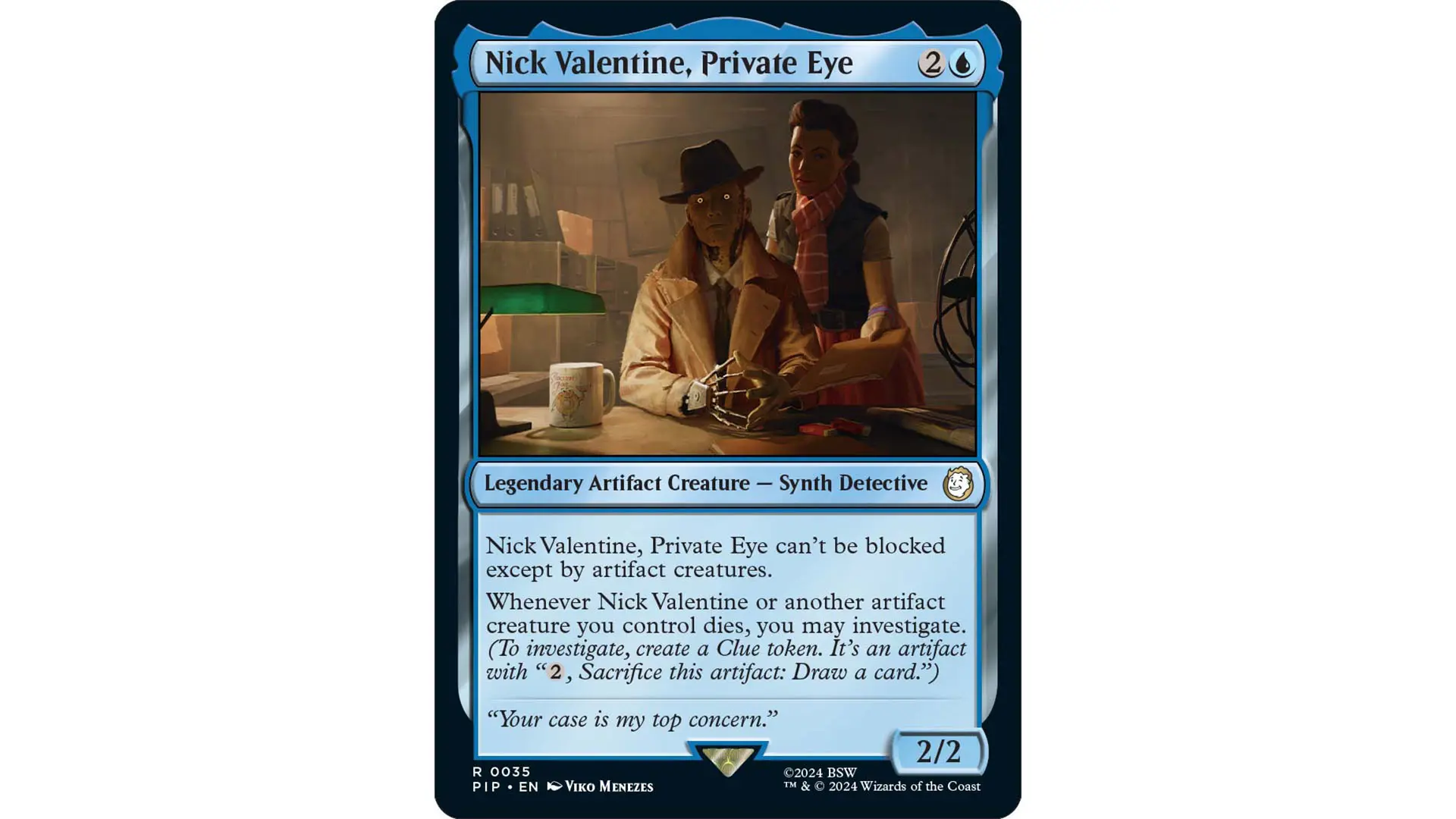 MTG Fallout 0033 Nick Valentine Private Eye Main