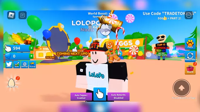 Tapping Legends X Codes - Roblox - December 2023 