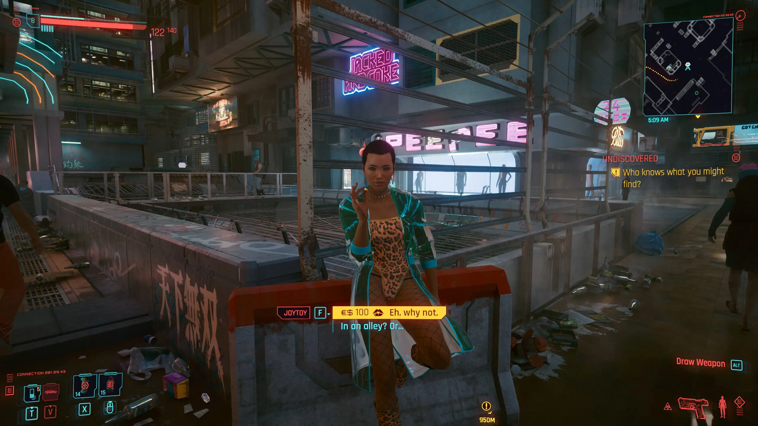 a Joytoy, one of the Cyberpunk 2077 romance options