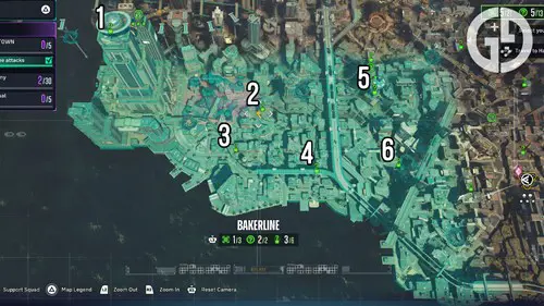 The Riddler trophy locations in Bakerline