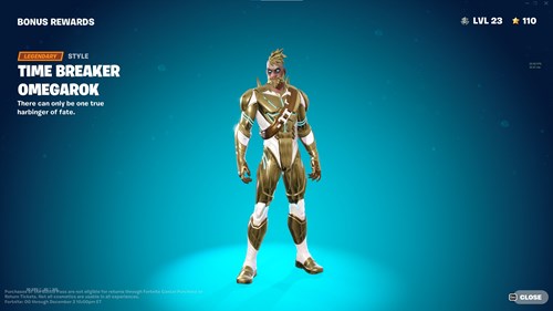 The Omegarok Super Style in OG Fortnite