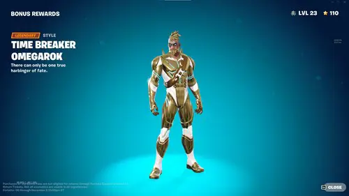 The Omegarok Super Style in OG Fortnite