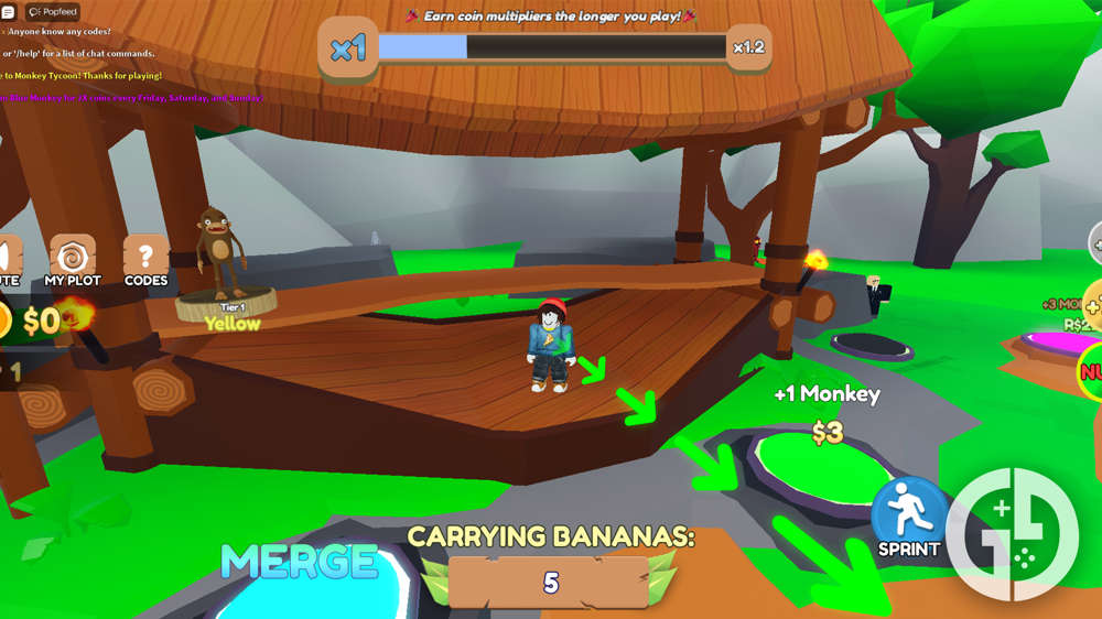 All Monkey Tycoon codes to redeem free Bananas & Sacrifices