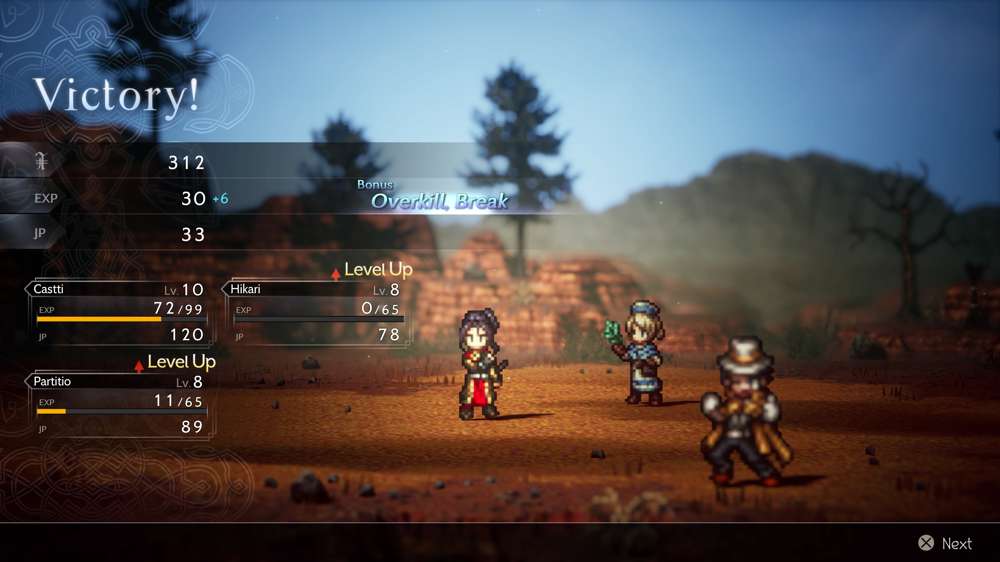 Does Health & SP Regen After Battles in Octopath Traveler 2?