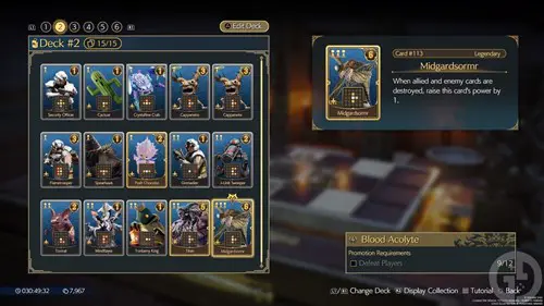 The Midgardsormr deck in Final Fantasy 7 Rebirth