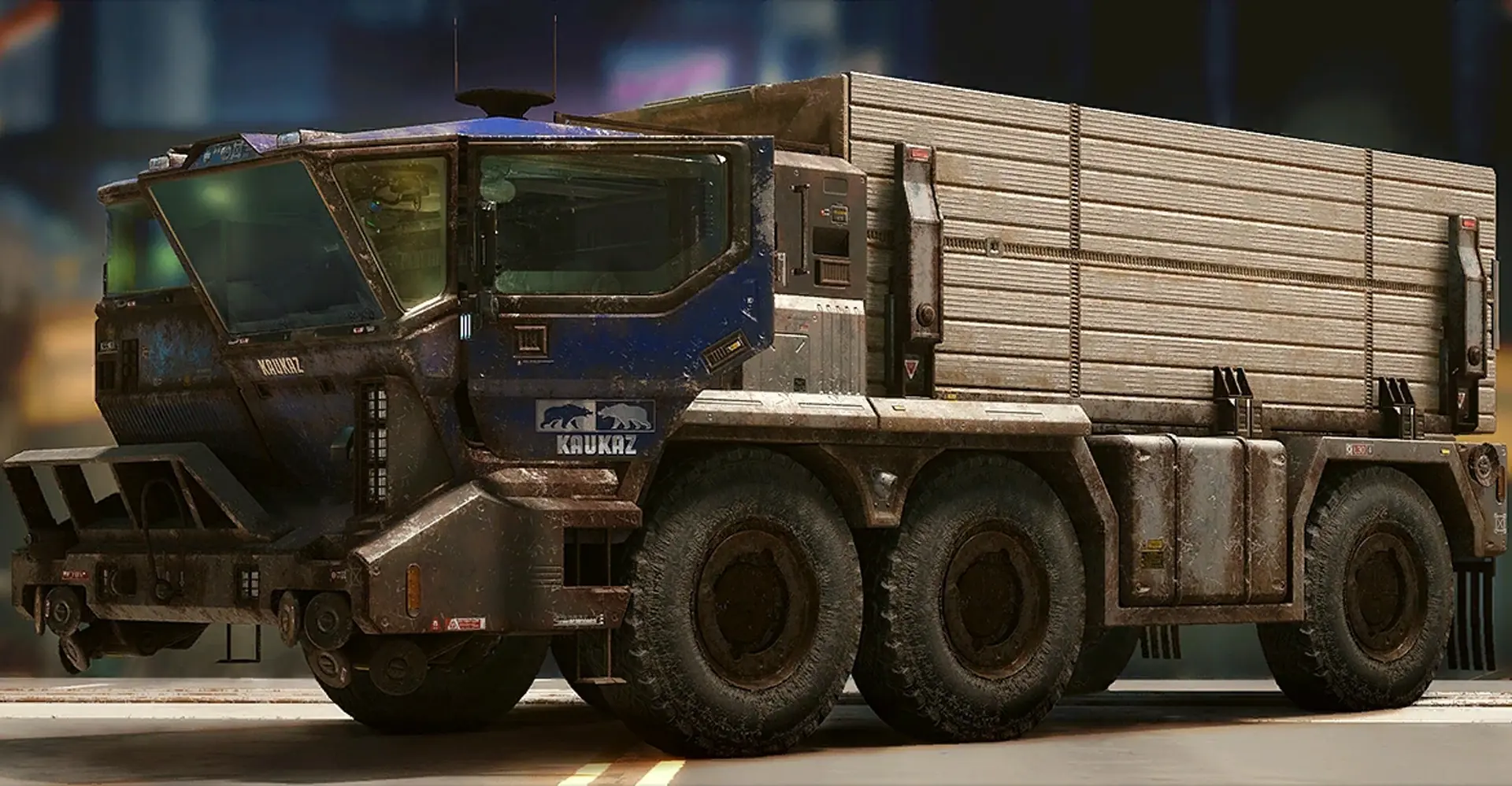 a Kaukaz vehicle in Cyberpunk 2077