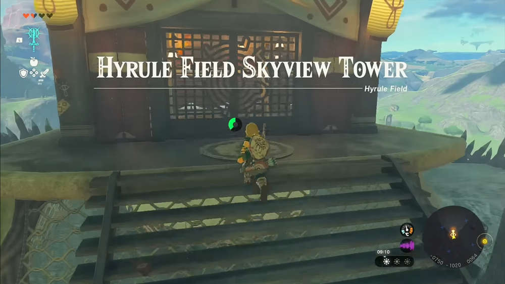 Zelda Tears of the Kingdom Hyrule Field Skyview Tower: Where to find & how to activate