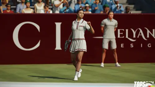 TopSpin 2K25 Season 2 female player