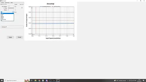 VALORANT Raw Accel graph.