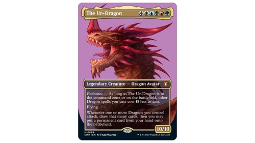 Magic the Gathering The Ur Dragon Commander Masters card