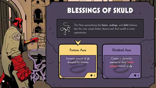 Choosing a Blessing of Skuld in Hellboy Web of Wyrd