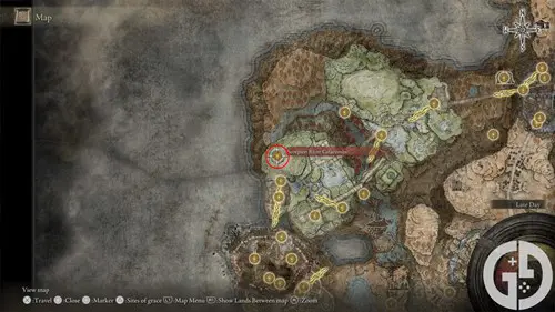 Map of Scorpion River Catacombs in Elden Ring Shadow of the Erdtree