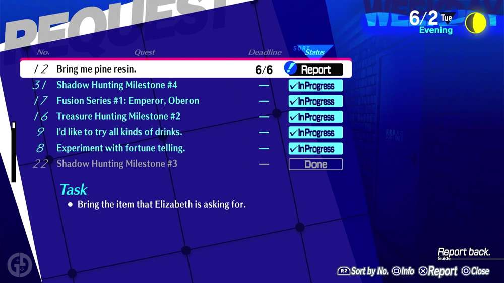 How to get pine resin for Elizabeth request #12 in Persona 3 Reload