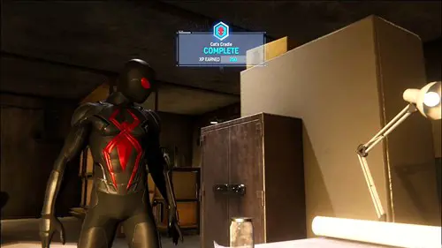 Mission complete, and Spider-Man wearing his new Dark suit