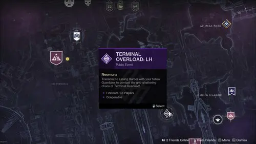 Destiny 2 Synchronic Roulette: Terminal Overload on the Neomuna map