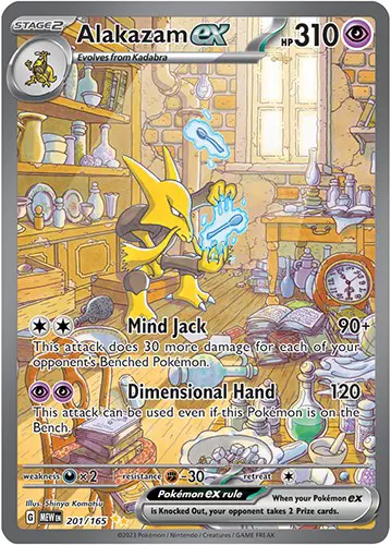 An Alakazam ex Special Illustration Rare Pokemon card