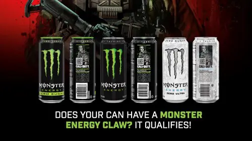 A few of the eligible products for the MW3 x Monster Energy crossover