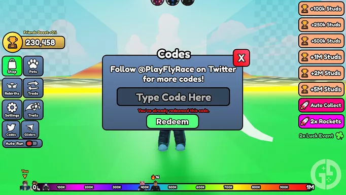 Head Fly Race Codes [Update 7] - Try Hard Guides