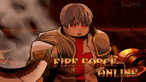 Fire Force Online cover art from the game page on Roblox