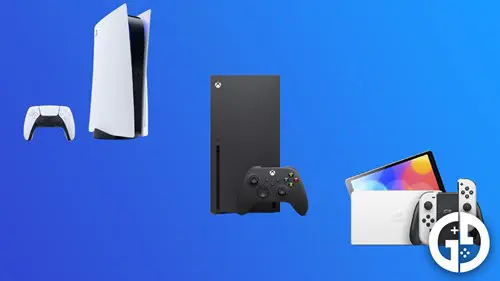 The PS5, Xbox Series X, and Nintendo Switch OLED consoles