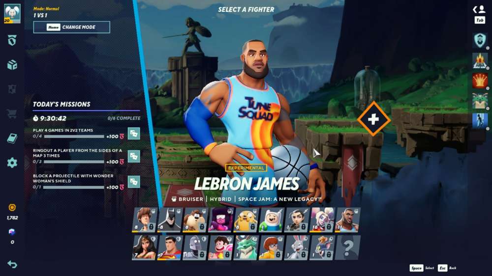 MultiVersus LeBron James combos, perks & specials