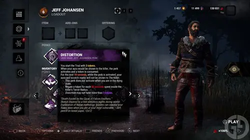 Jeff Johanson's Distortion Perk in DbD