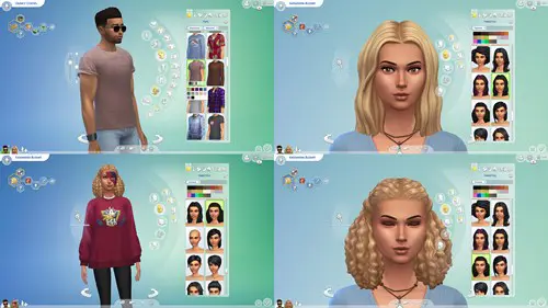 Sims 4, August SDX CAS Items