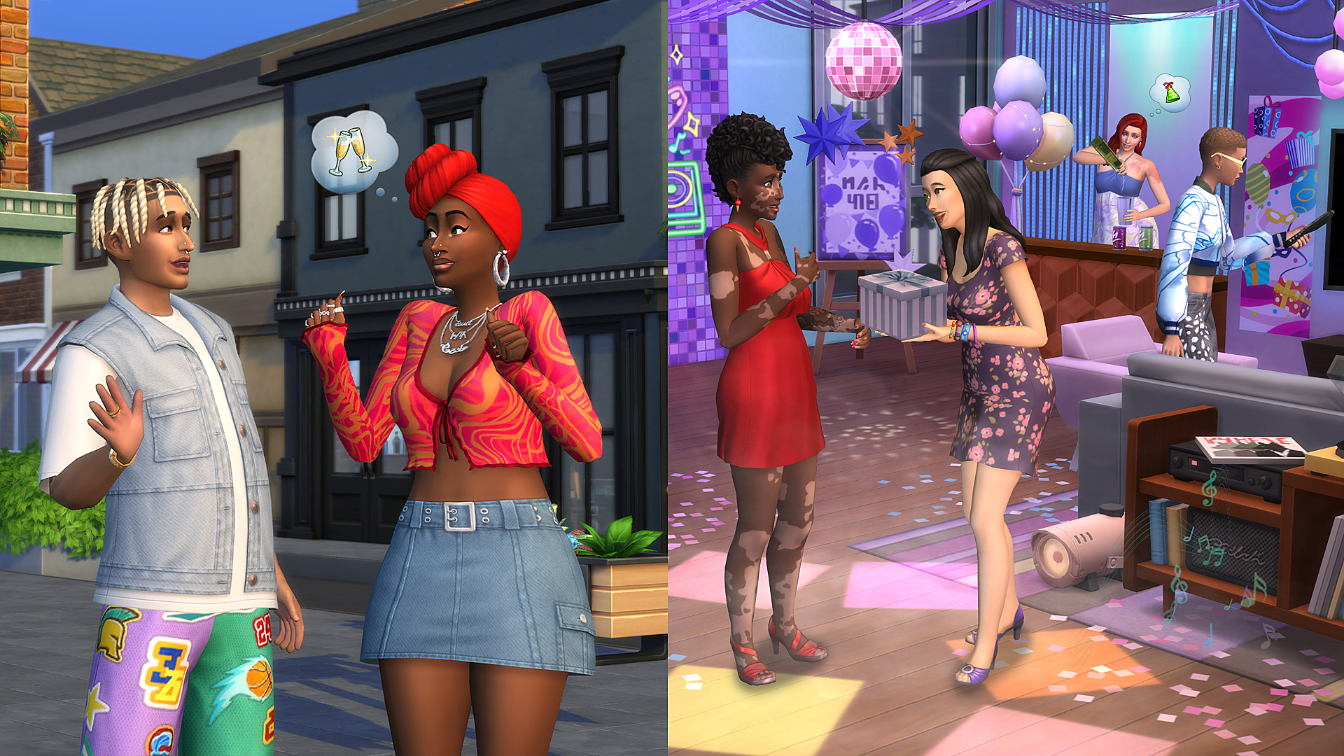 Дата выпуска The Sims 4 Party Essentials и Urban Homage Kits, CAS и предметы для сборки/покупки