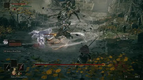 Elden Ring Godrick boss fight: Whirlwind attack