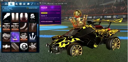 Rarest Decals In Rocket League 2023 black market