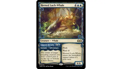 Horned Loch-Whale Magic the Gathering Wilds of Eldraine