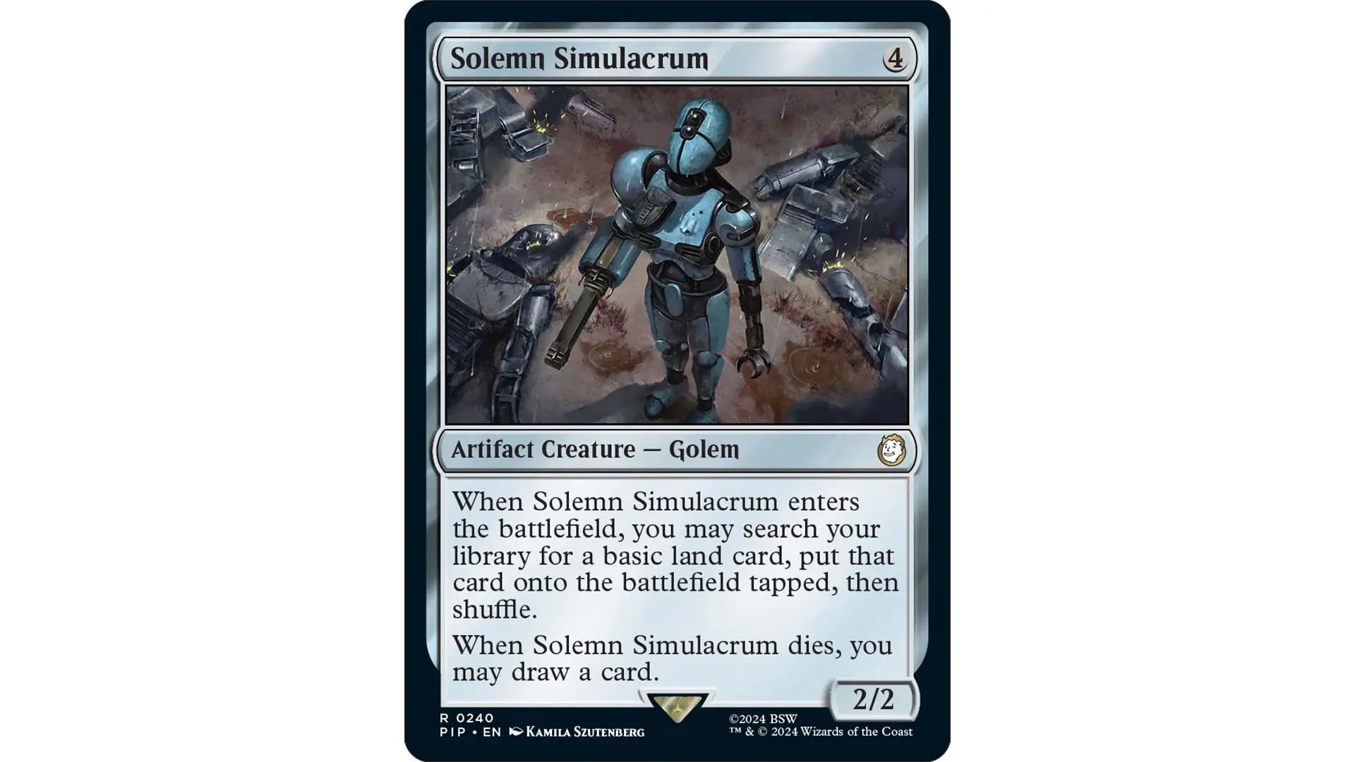 MTG Fallout 0016 Solemn Simulacrum Main