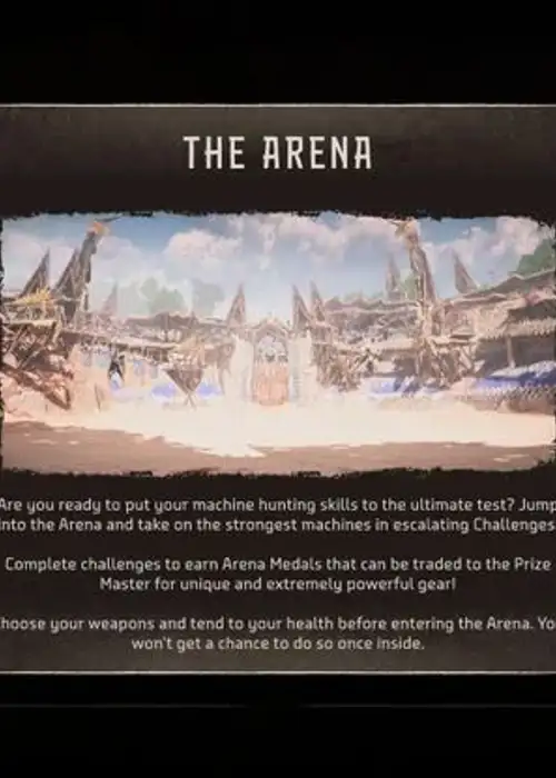 Where to find the Arena in Horizon Forbidden West