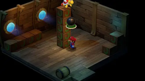 Sunken Ship puzzle 1 in Super Mario RPG