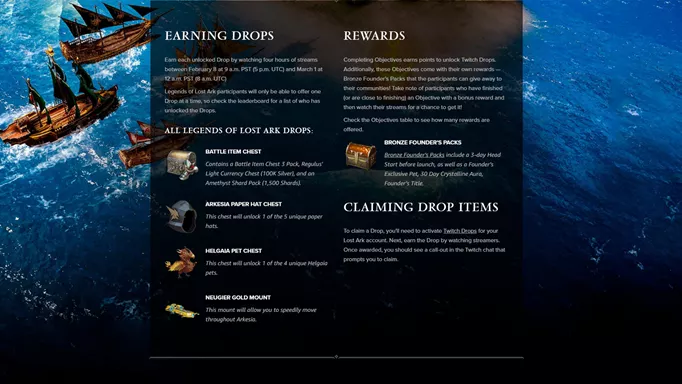 Lost Ark Twitch drops guide