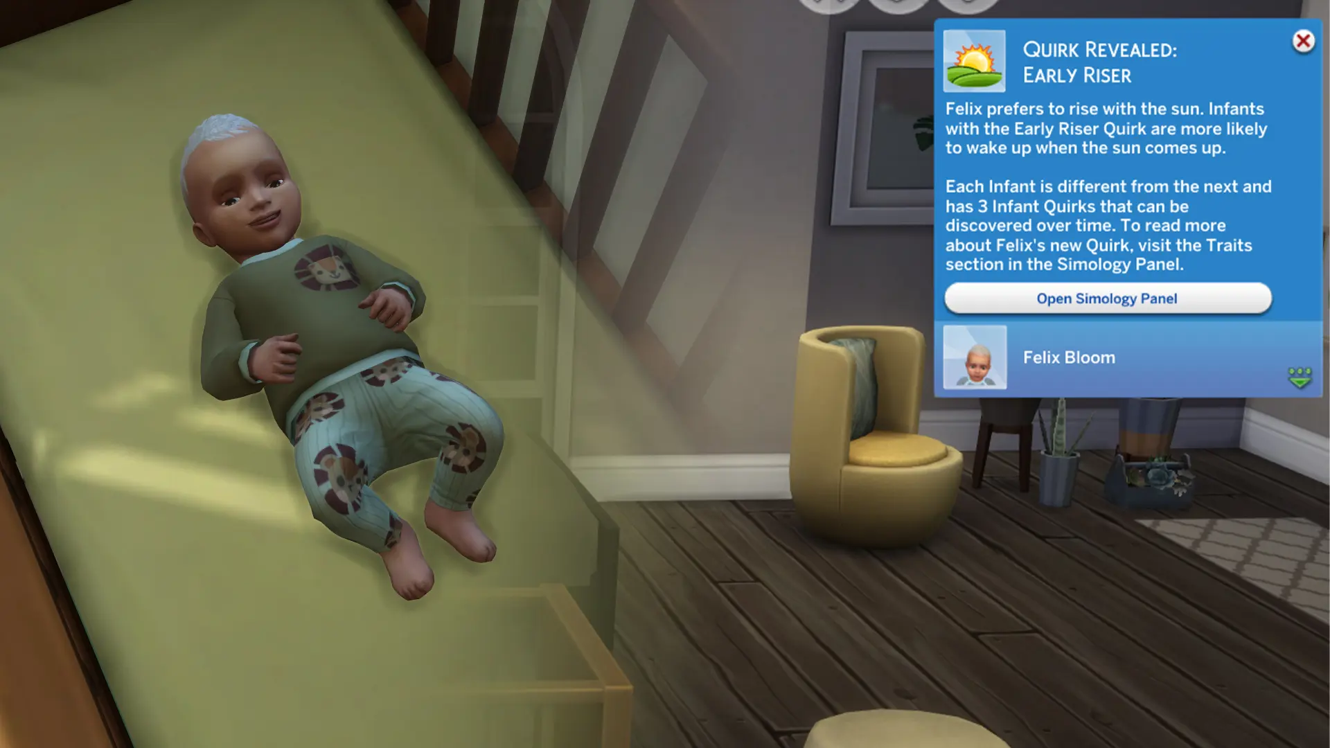 Infant Quirks in The Sims 4 Growing Together