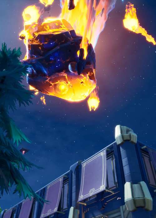 Can you land on the meteor in Fortnite?