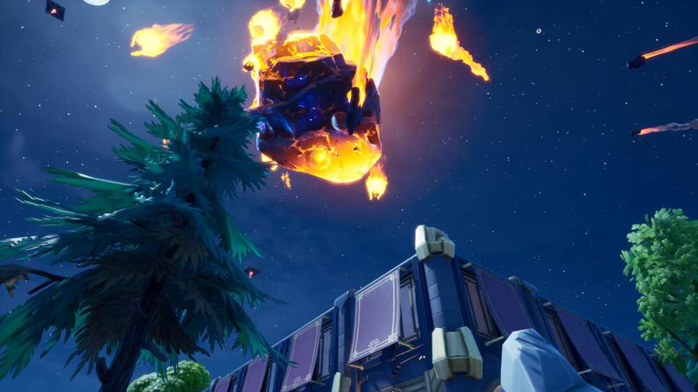 Can you land on the meteor in Fortnite?