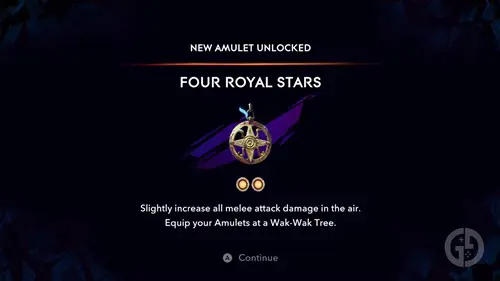 Four Royal Stars amulet in Prince of Persia: The Lost Crown