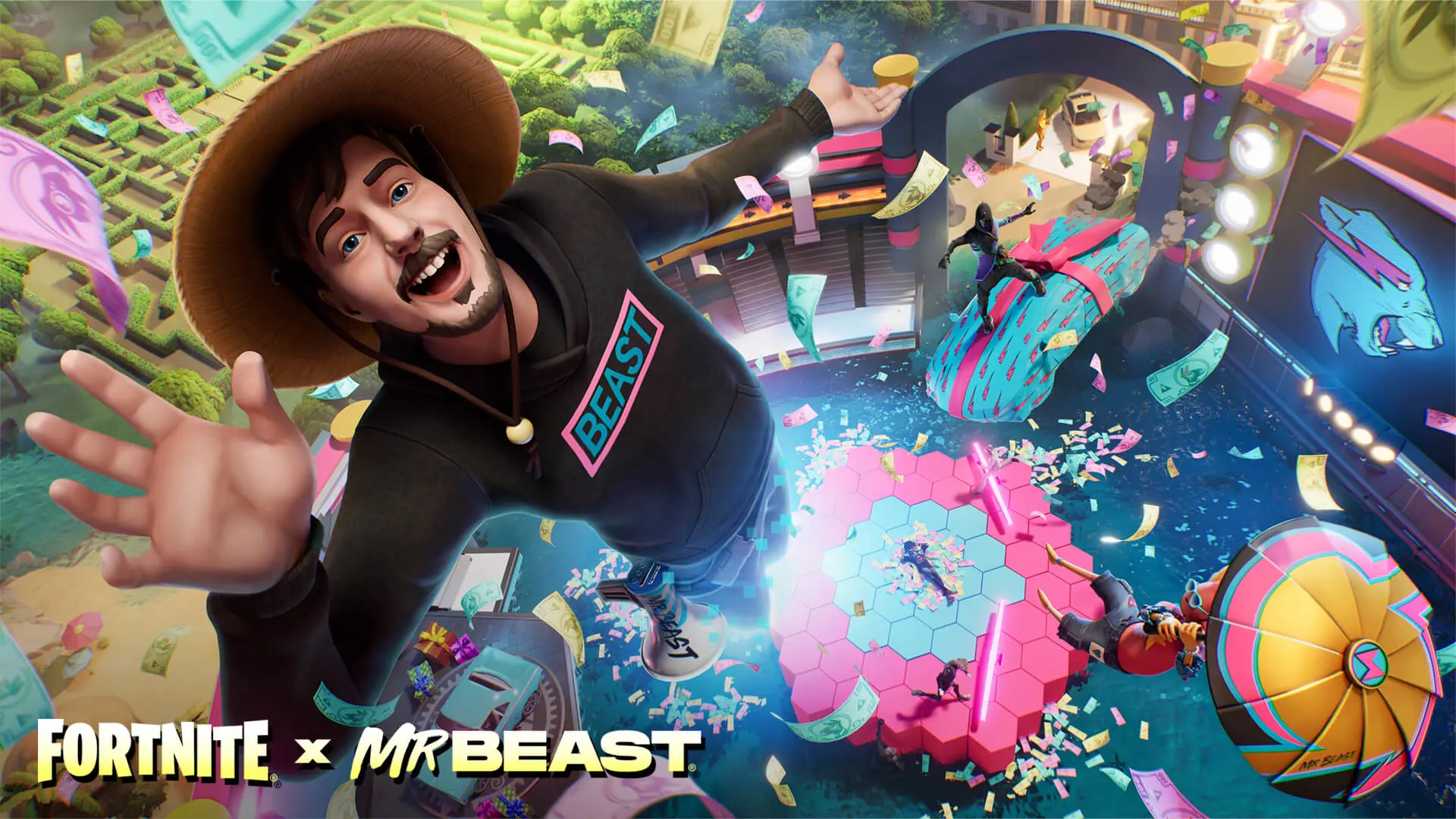 Fortnite x MrBeast key art