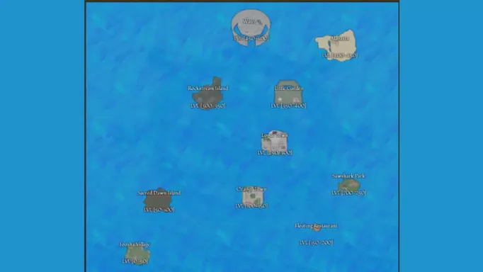 an image of the official Roblox True Piece map